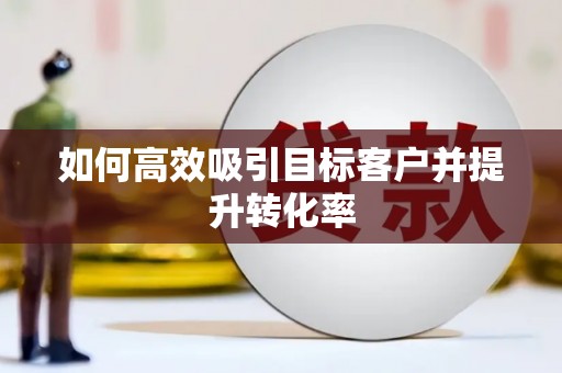定结如何高效吸引目标客户并提升转化率