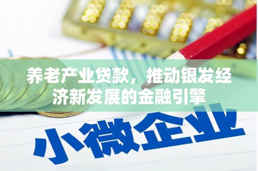 定结养老产业贷款，推动银发经济新发展的金融引擎