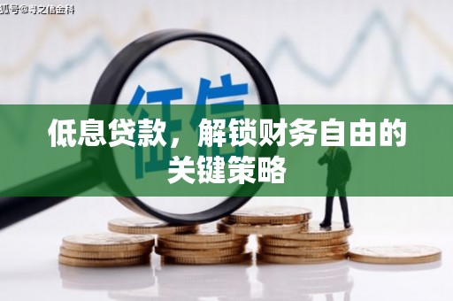 定结低息贷款，解锁财务自由的关键策略