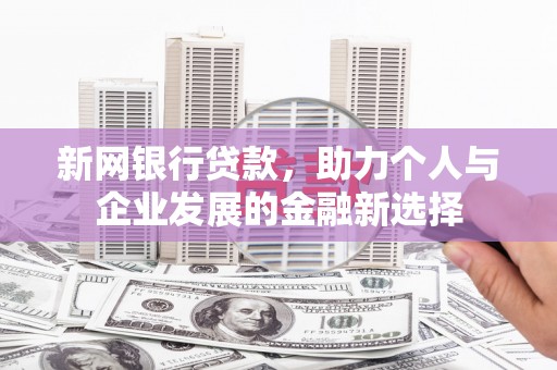 定结新网银行贷款，助力个人与企业发展的金融新选择