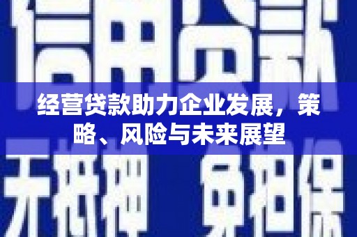 定结经营贷款助力企业发展，策略、风险与未来展望