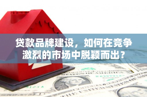 定结贷款品牌建设，如何在竞争激烈的市场中脱颖而出？