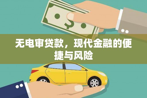 定结无电审贷款，现代金融的便捷与风险