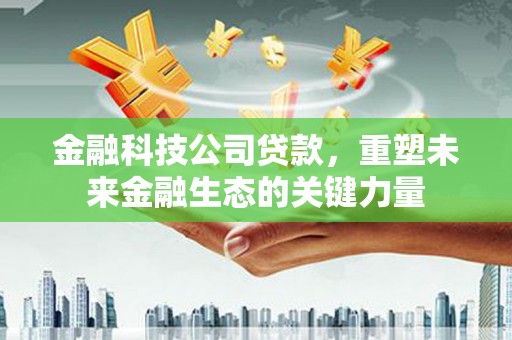 定结金融科技公司贷款，重塑未来金融生态的关键力量