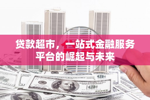 定结贷款超市，一站式金融服务平台的崛起与未来