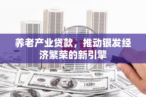 定结养老产业贷款，推动银发经济繁荣的新引擎