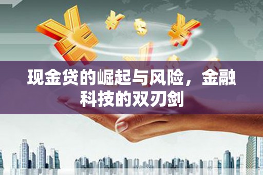 定结现金贷的崛起与风险，金融科技的双刃剑
