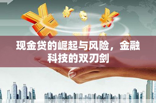 定结现金贷的崛起与风险，金融科技的双刃剑