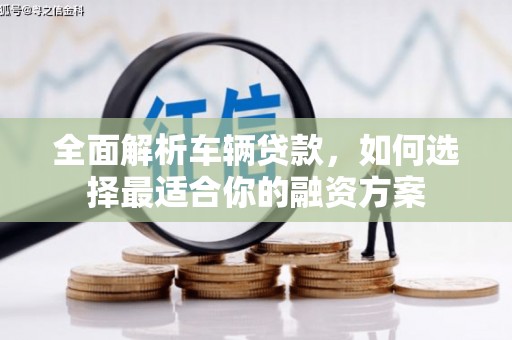 定结全面解析车辆贷款，如何选择最适合你的融资方案