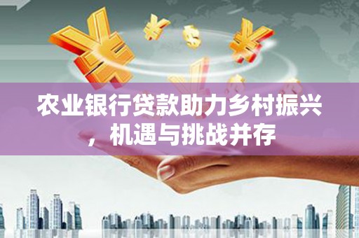 定结农业银行贷款助力乡村振兴，机遇与挑战并存