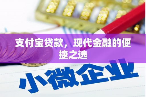 定结支付宝贷款，现代金融的便捷之选
