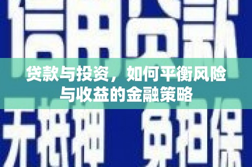 定结贷款与投资，如何平衡风险与收益的金融策略