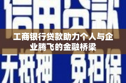 定结工商银行贷款助力个人与企业腾飞的金融桥梁