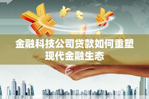 定结金融科技公司贷款如何重塑现代金融生态