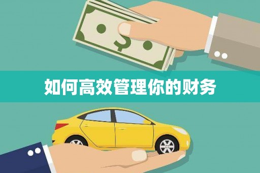定结如何高效管理你的财务