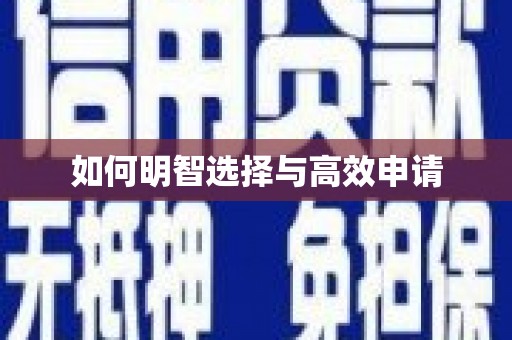 定结如何明智选择与高效申请