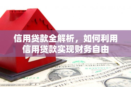 定结信用贷款全解析，如何利用信用贷款实现财务自由