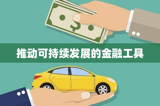 定结推动可持续发展的金融工具