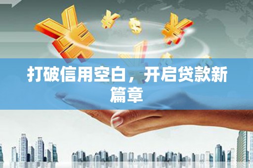定结打破信用空白，开启贷款新篇章